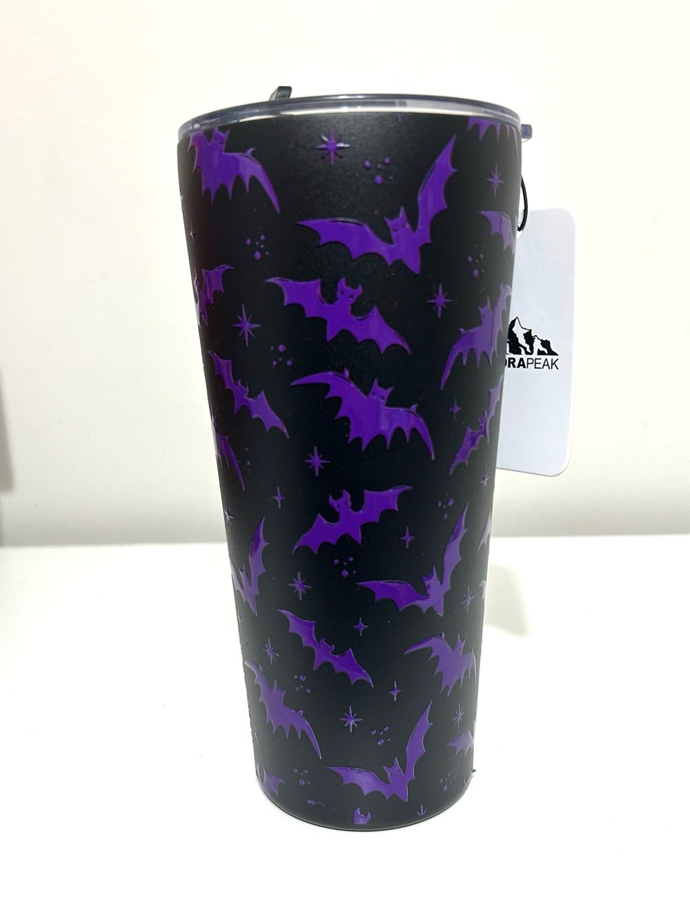 NWT Hydrapeak Halloween Bats Stainless Steel Tumbler, 24 ounces